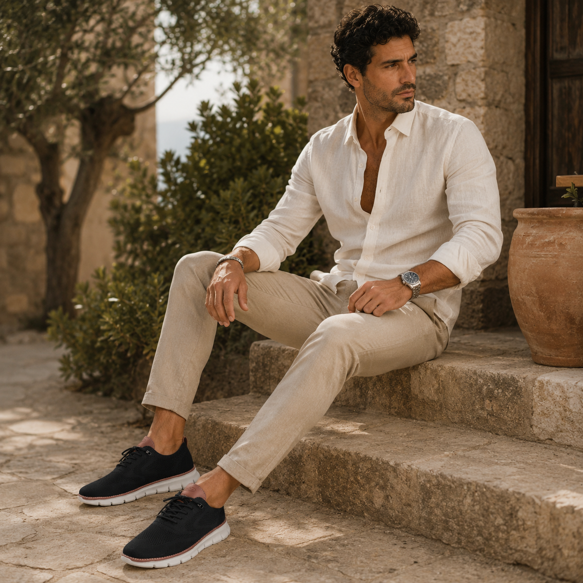 The Tarryton Men’s Lightweight Breathable Casual Knit Walking Shoes
