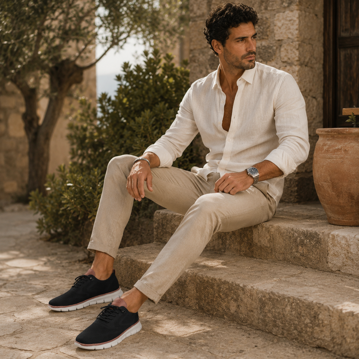 The Tarryton Men’s Lightweight Breathable Casual Knit Walking Shoes