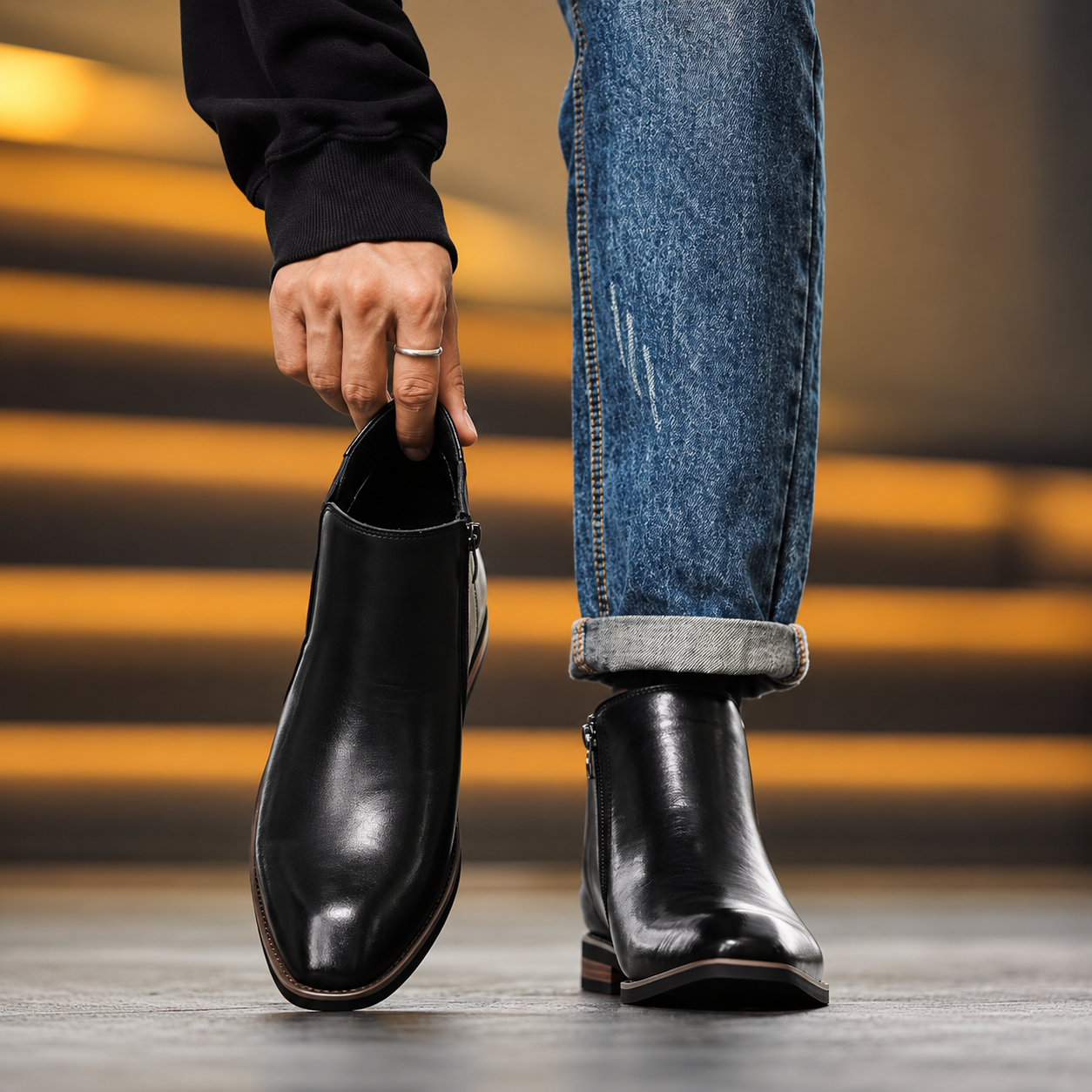 The Curzon Men's Side Zip Chelsea Boots