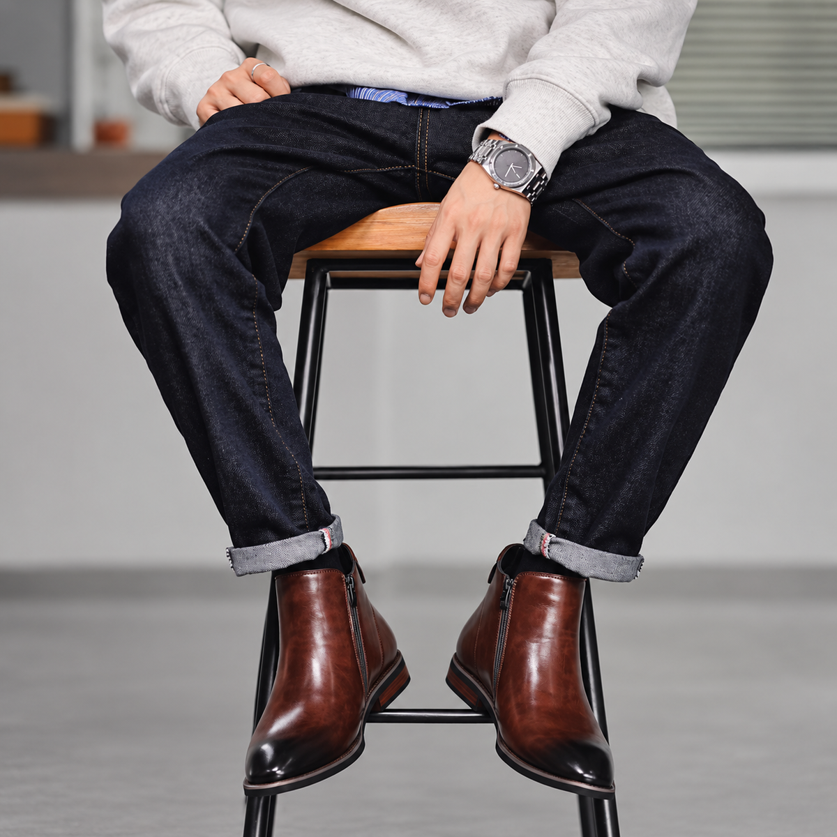 The Curzon Men's Side Zip Chelsea Boots
