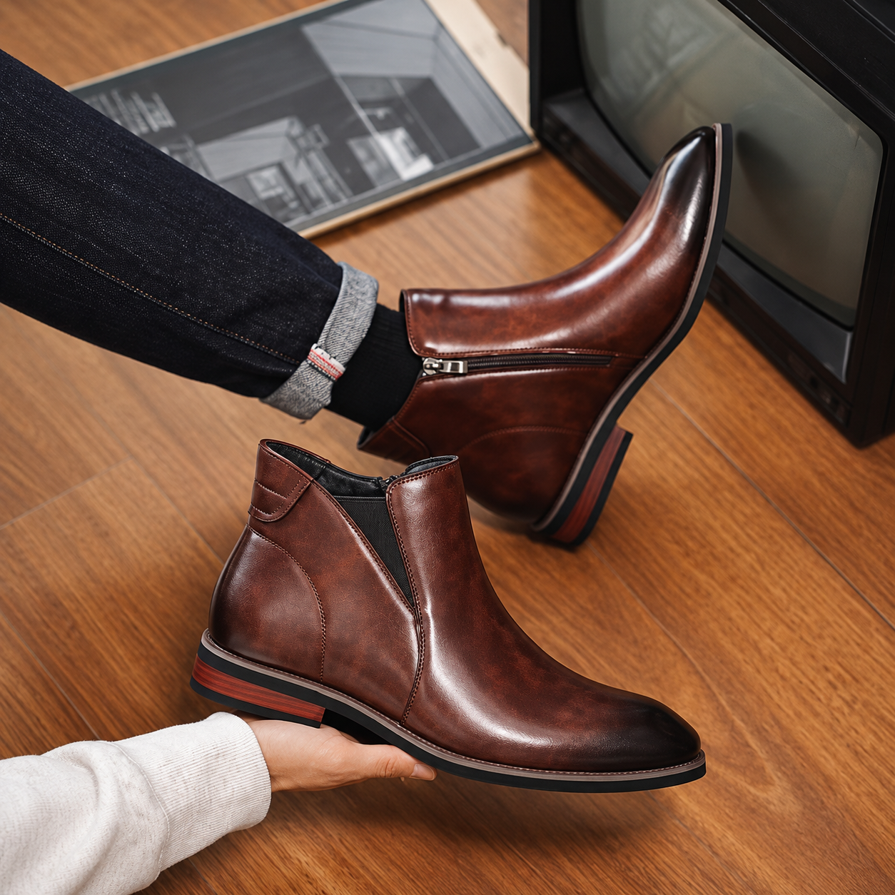 The Curzon Men's Side Zip Chelsea Boots