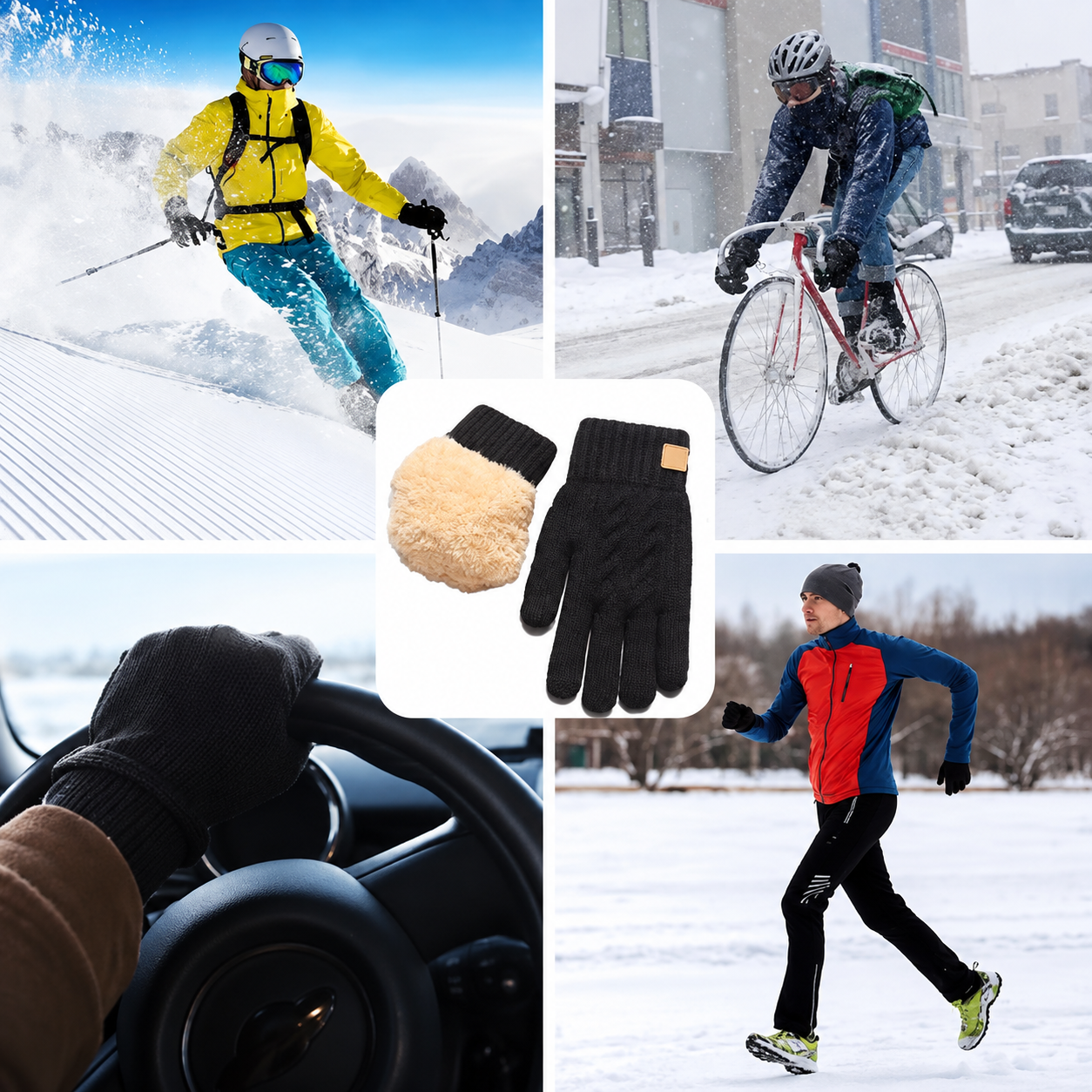 Women's Velvet Winter Gloves