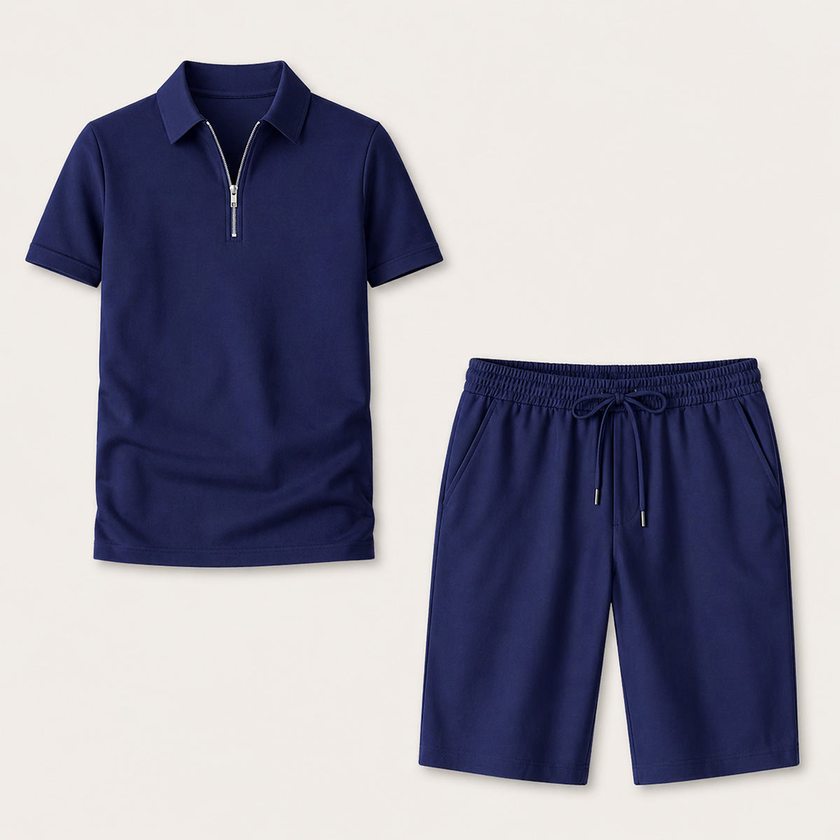 The Cliveden Men’s Elegant Polo Shirt & Shorts Set