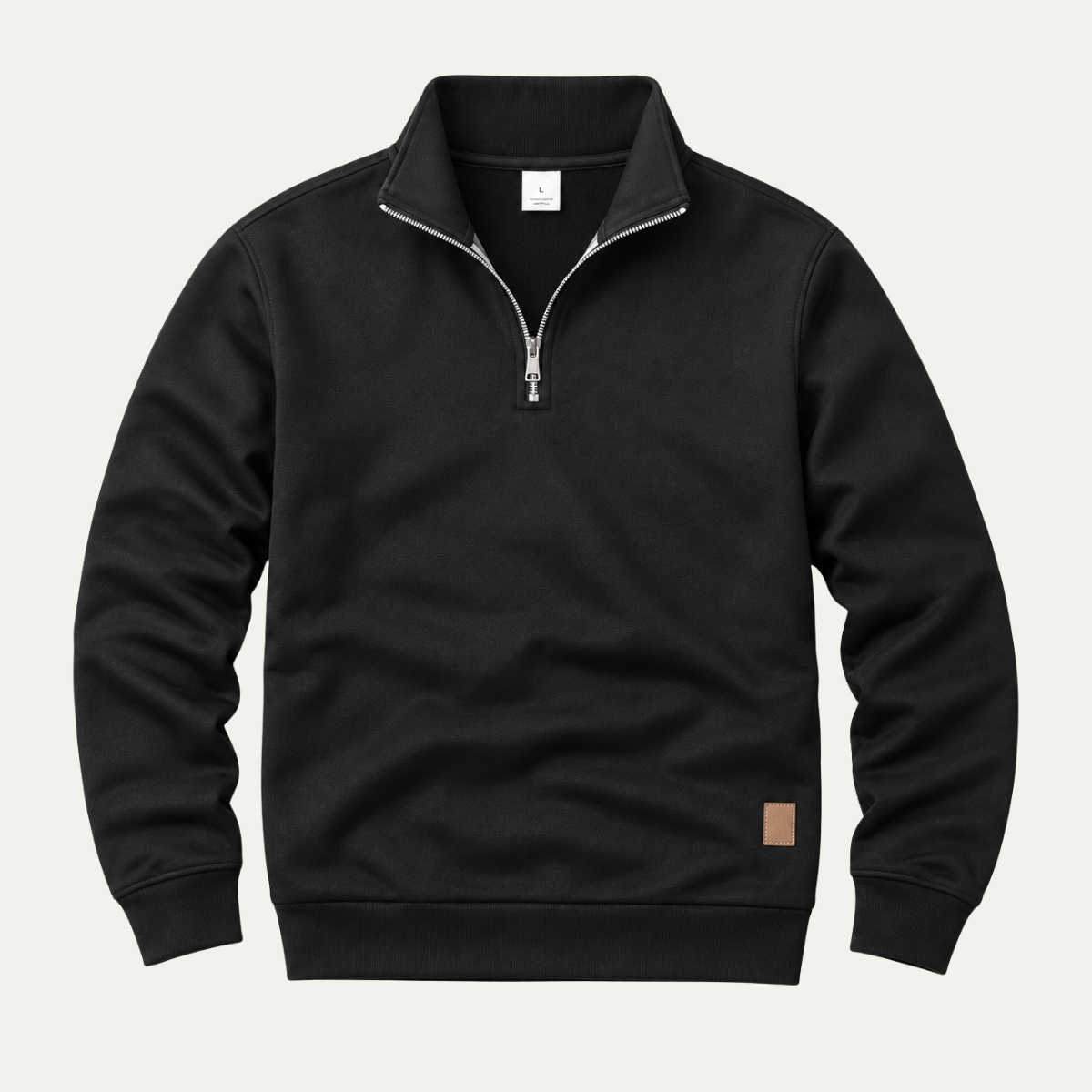 The Holborn Men's Stand Collar Half Zip Jumper