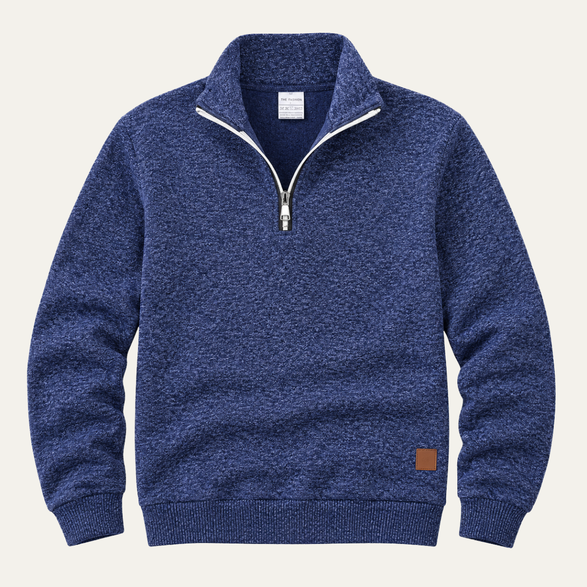 The Whitehall Men's Stand Collar Knit Jumper