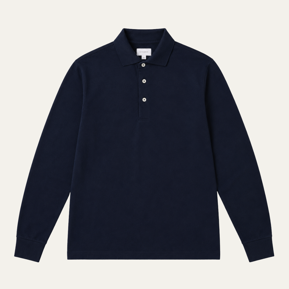 The Rodeo Drive Men's Smart Casual Cotton Polo Shirt - Navy Blue
