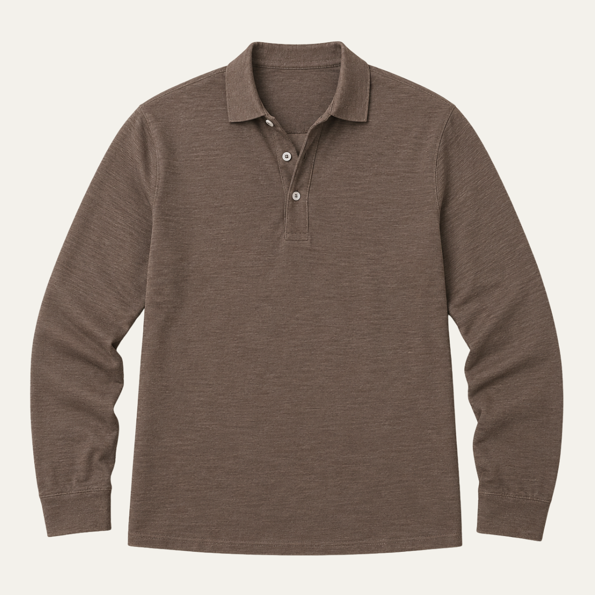 The Ortisei Men's Smart Casual Stretch Long Sleeve Polo Shirt