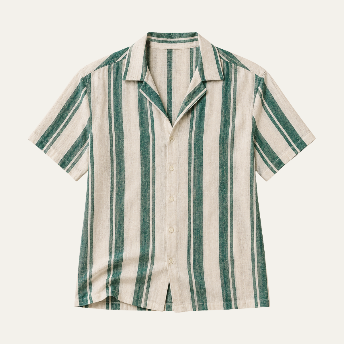 The Beacon Men's Casual Striped Linen Shirt
