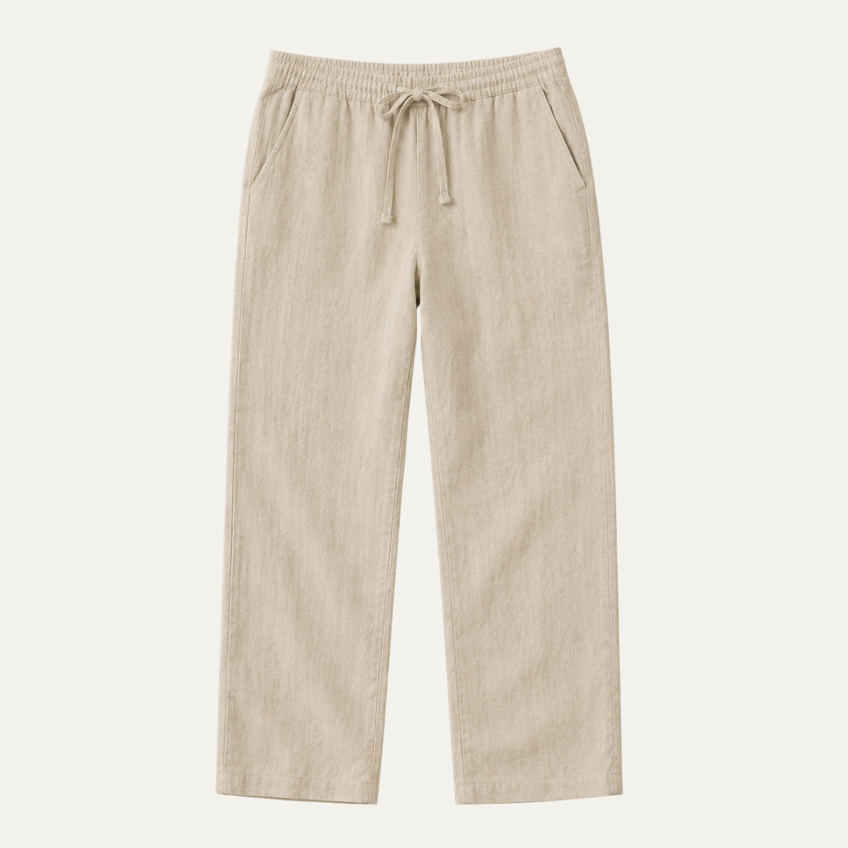 The Riccione Men's Breathable Linen Drawstring Trousers
