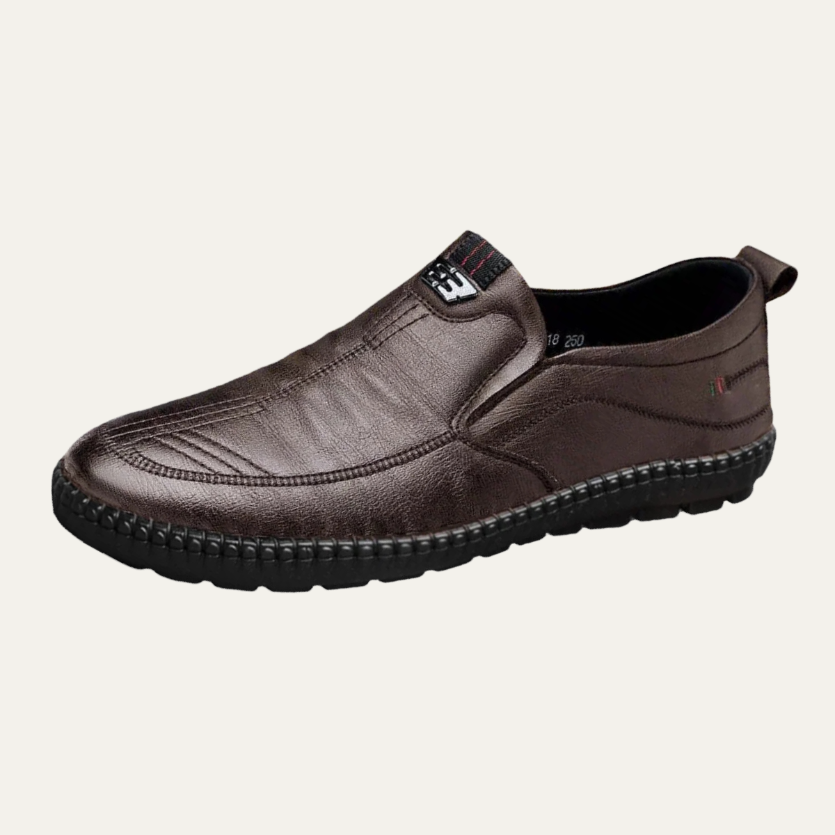 The Temple Men's Leather Slip On Walking Loafers