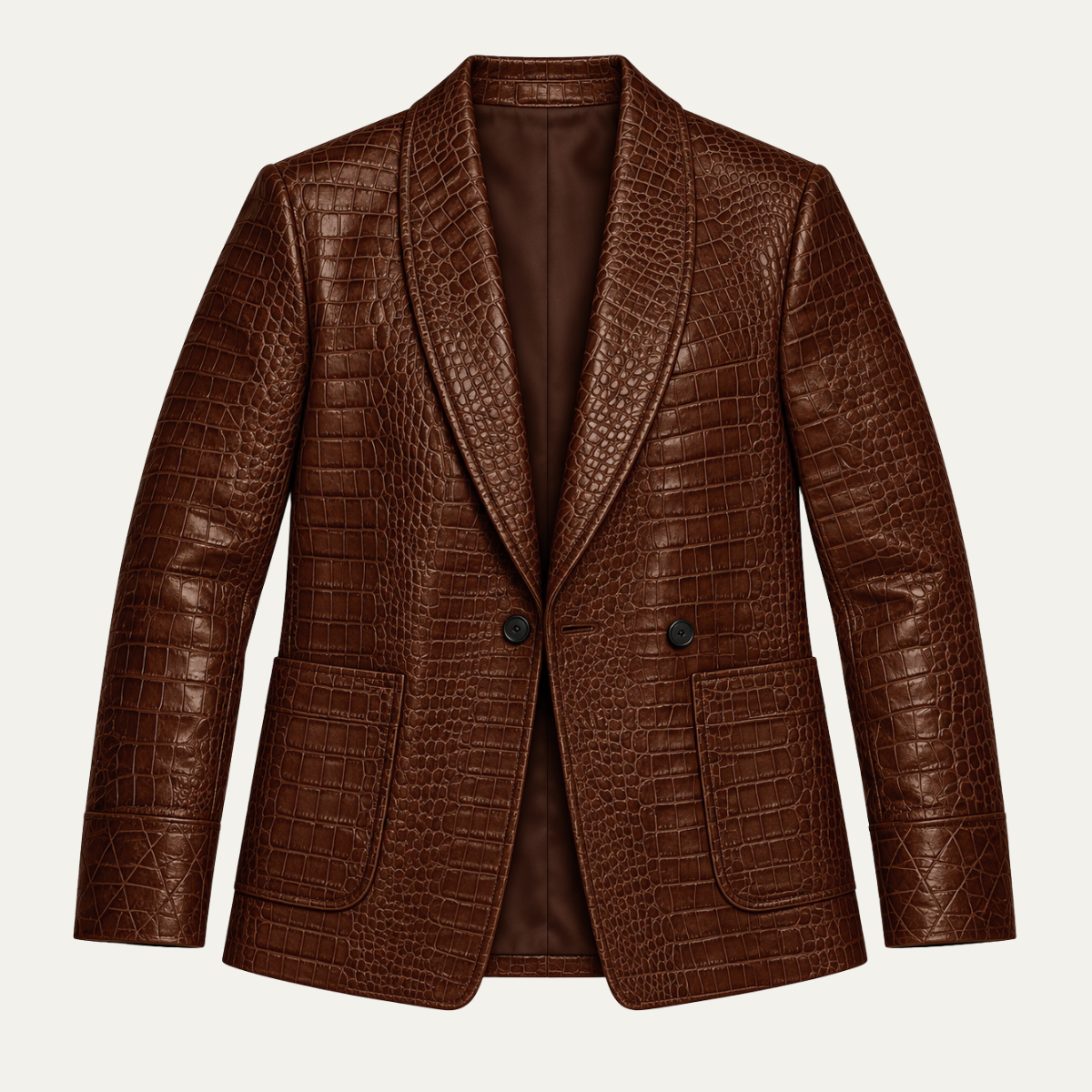 The Piccadilly Men's Slim Fit Embossed Business Jacket
