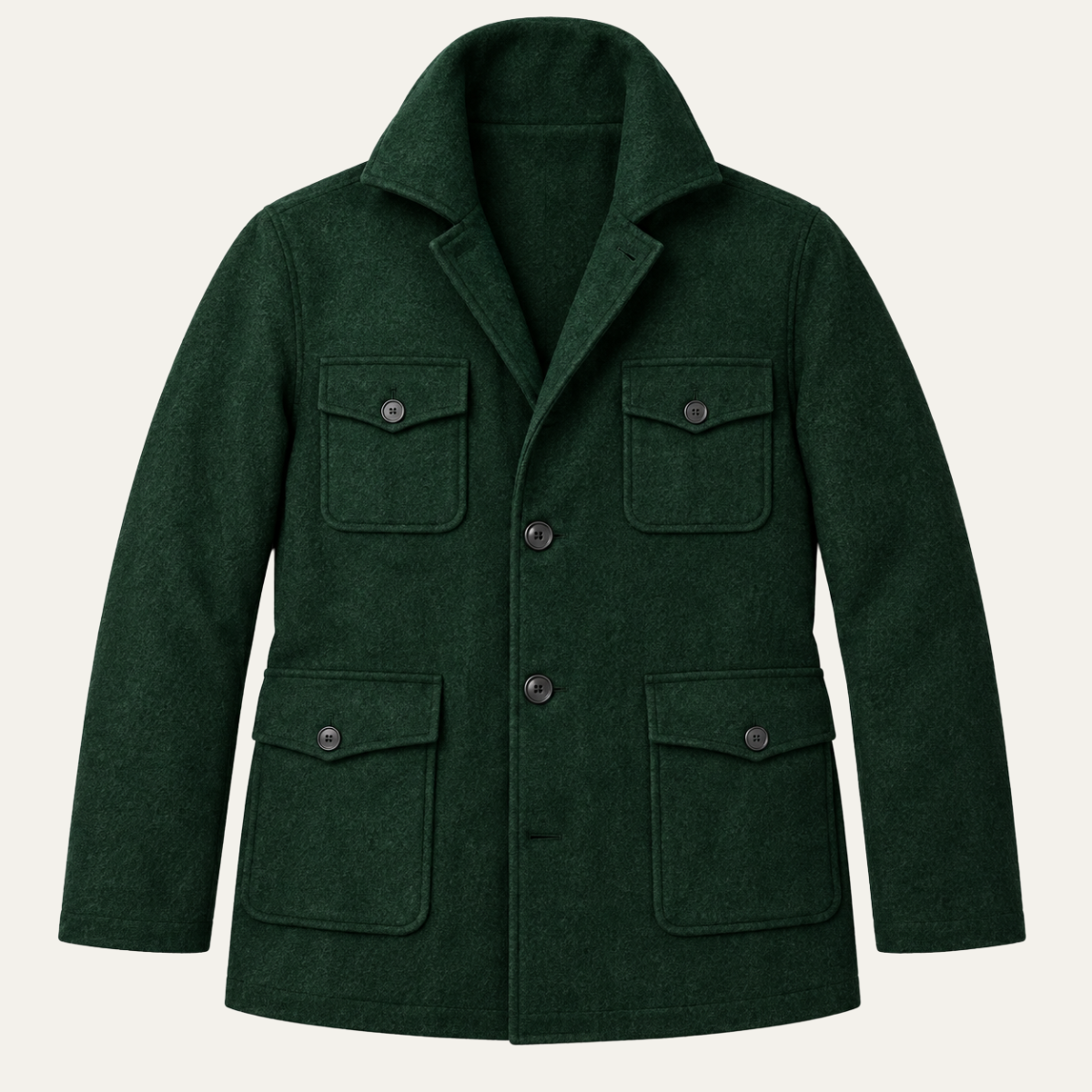 The Berkeley Men's Multi Pocket Wool Blend Jacket
