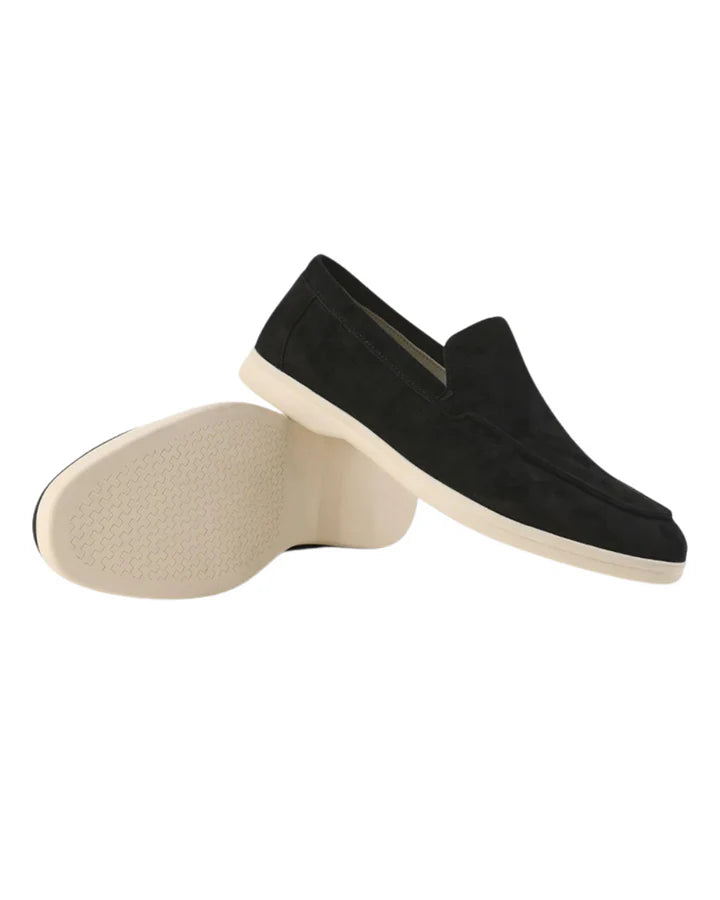 The Venetian Men's Trendy Suede Slip On Loafers