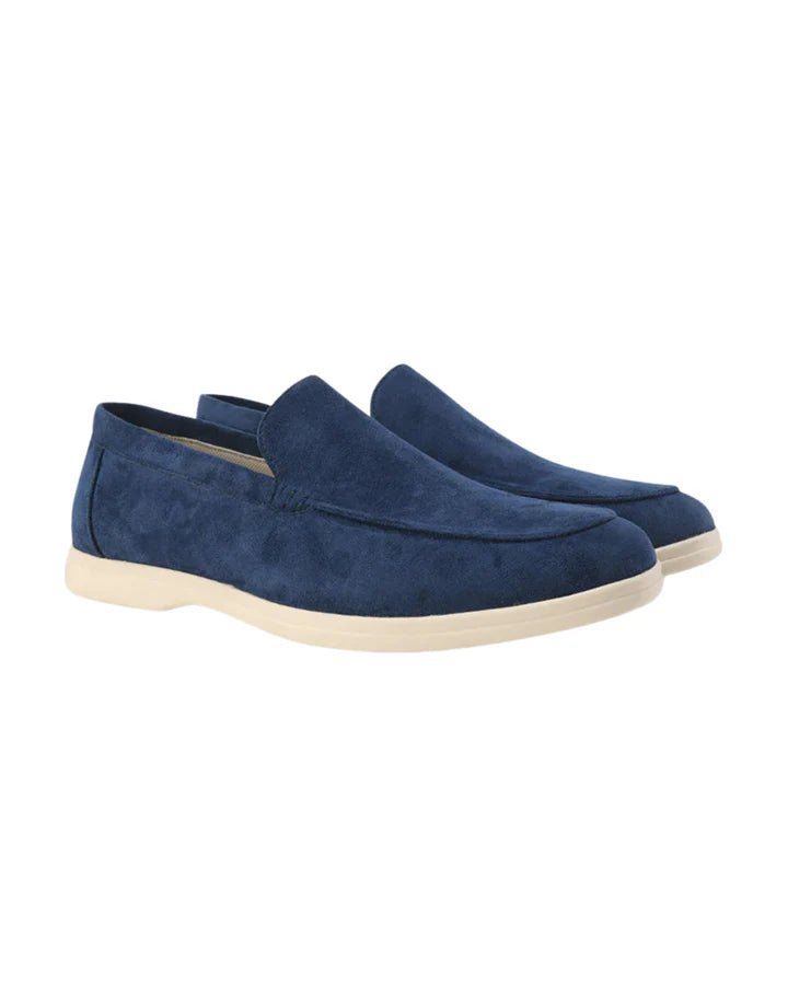 The Venetian Men's Trendy Suede Slip On Loafers
