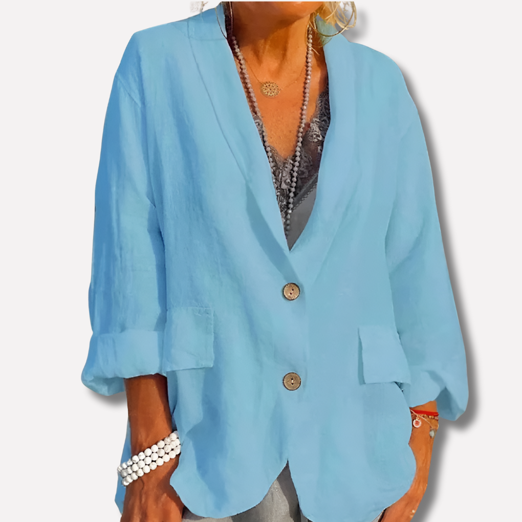 Women's Summer Weight Linen Blazer
