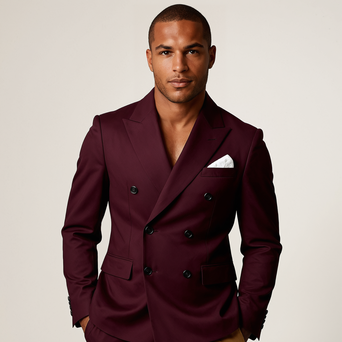 Men’s Double Breasted Suit – The Desenzano - Timeless Formal Jacket and Trousers Set (kopie)