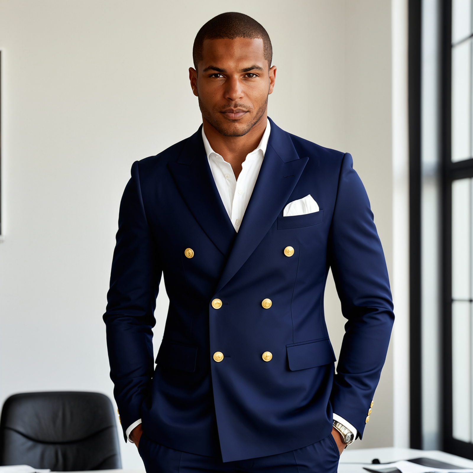 Men’s Double Breasted Suit – The Desenzano - Timeless Formal Jacket and Trousers Set (kopie)