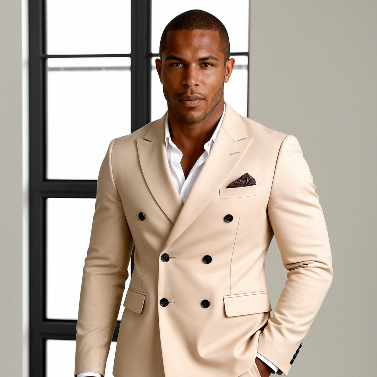 Men’s Double Breasted Suit – The Desenzano - Timeless Formal Jacket and Trousers Set (kopie)