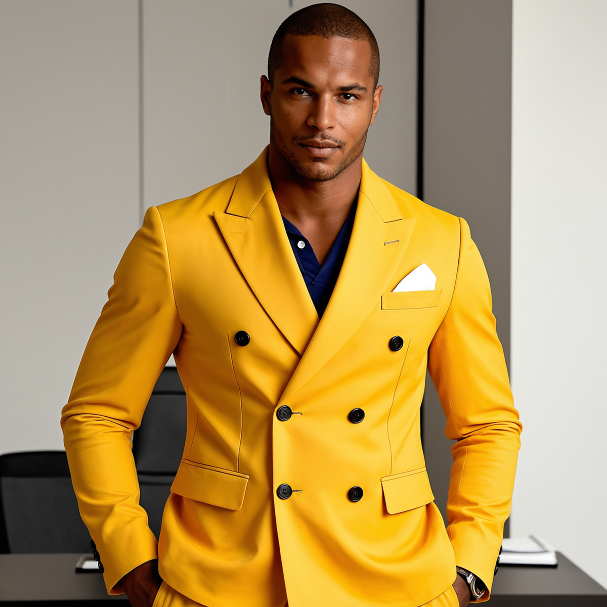 Men’s Double Breasted Suit – The Desenzano - Timeless Formal Jacket and Trousers Set (kopie)