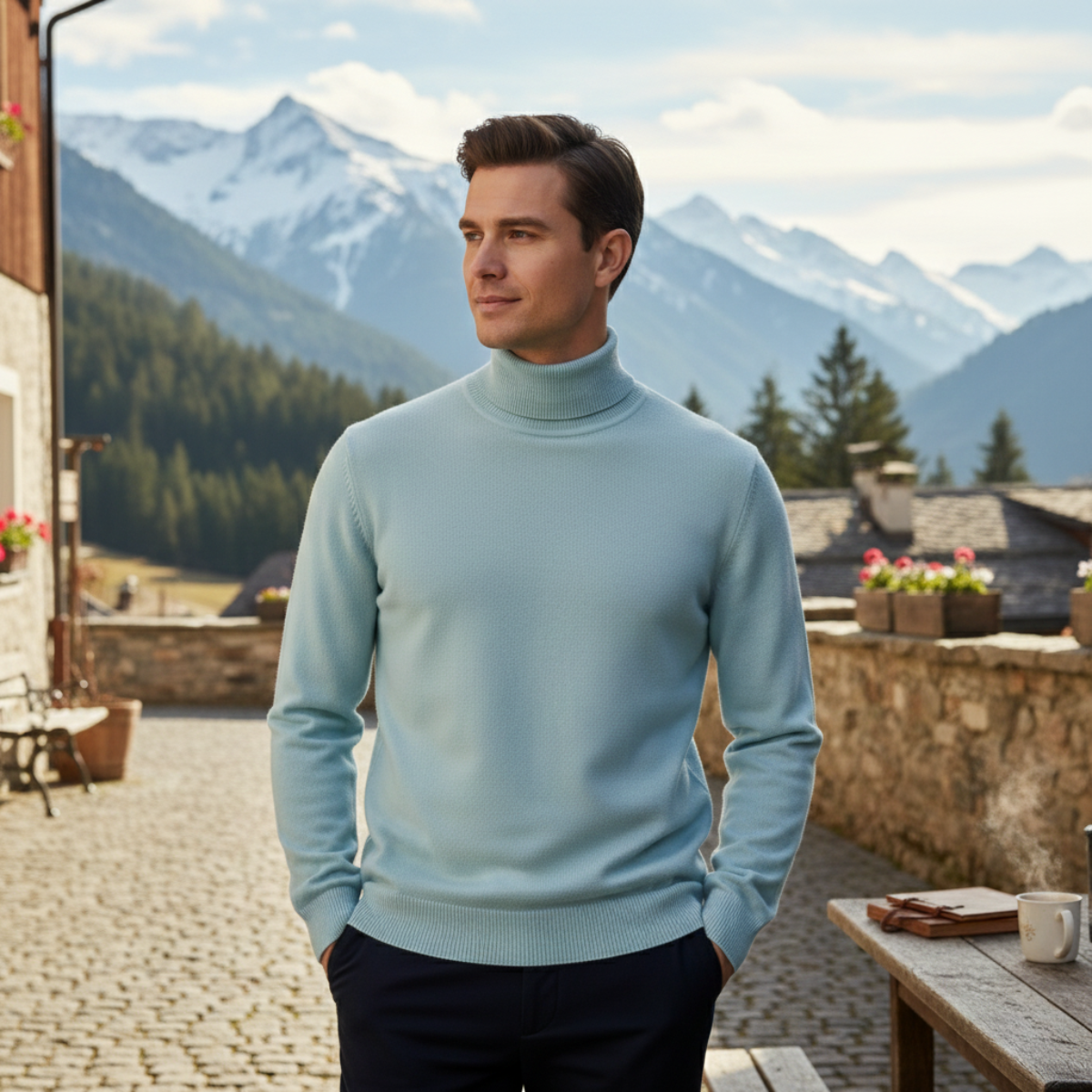 The Stonegate Men's 100% Soft Luxury Jumper