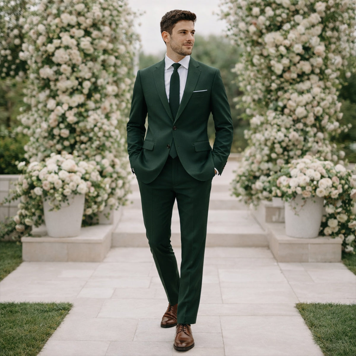 The Campobasso Men’s 2 Piece Suit – Timeless Formal Wedding & Business Suit Set