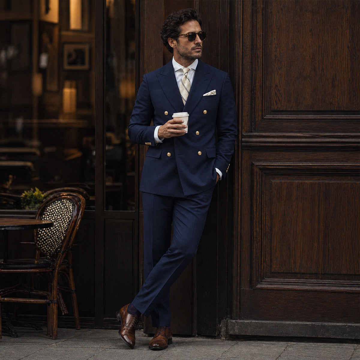 Men’s Double Breasted Suit – The Desenzano - Timeless Formal Jacket and Trousers Set (kopie)