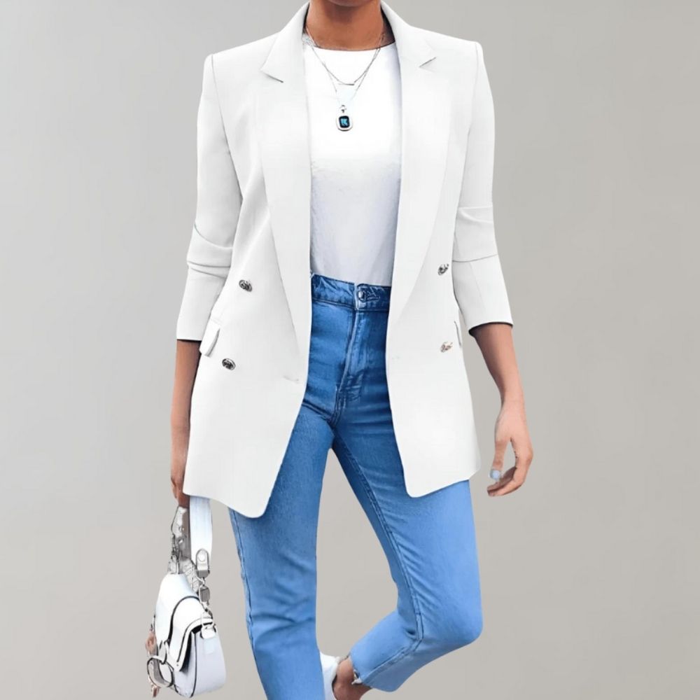 Women's Blazer Cut Past the Hip
