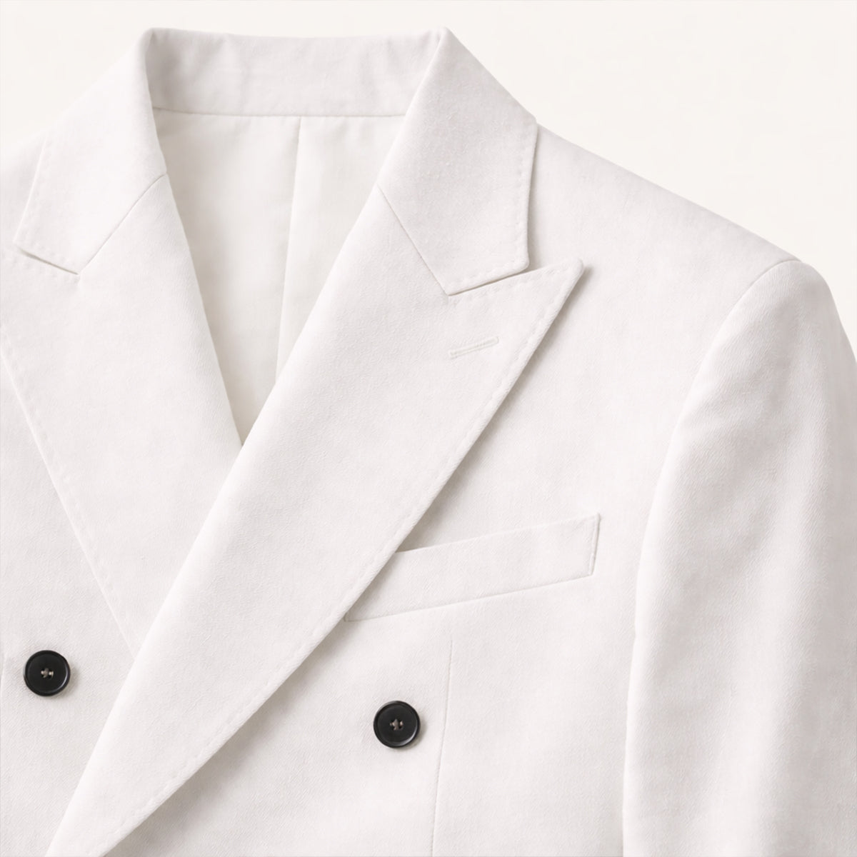 The Castelmola Men’s Elegant Double Breasted Linen Blazer
