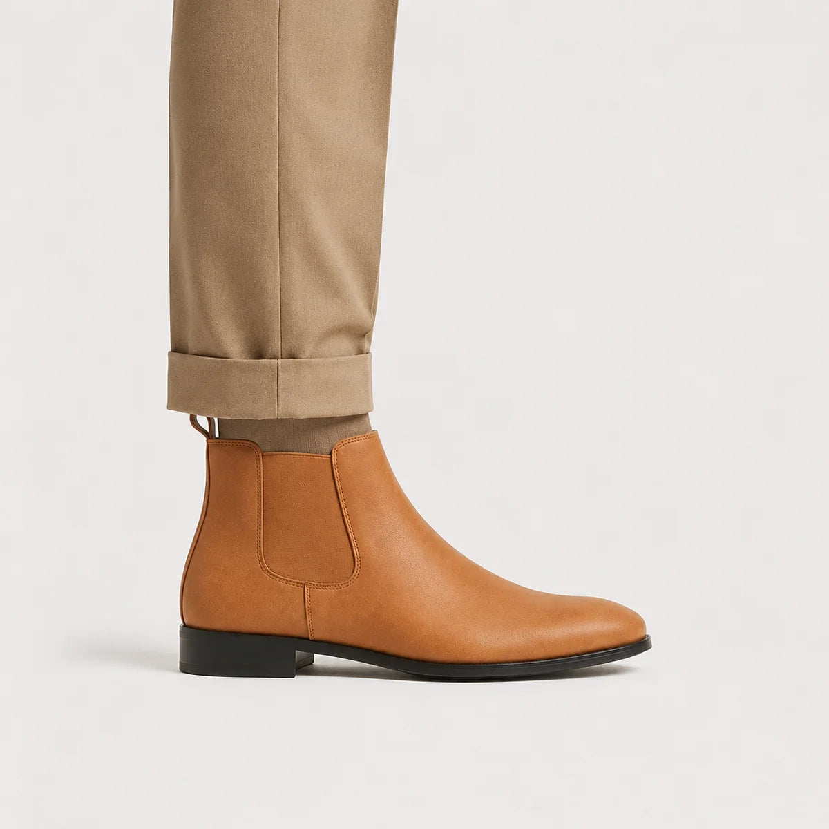 The Monterey Men’s Classic Slip On Ankle Chelsea Boots - Brown