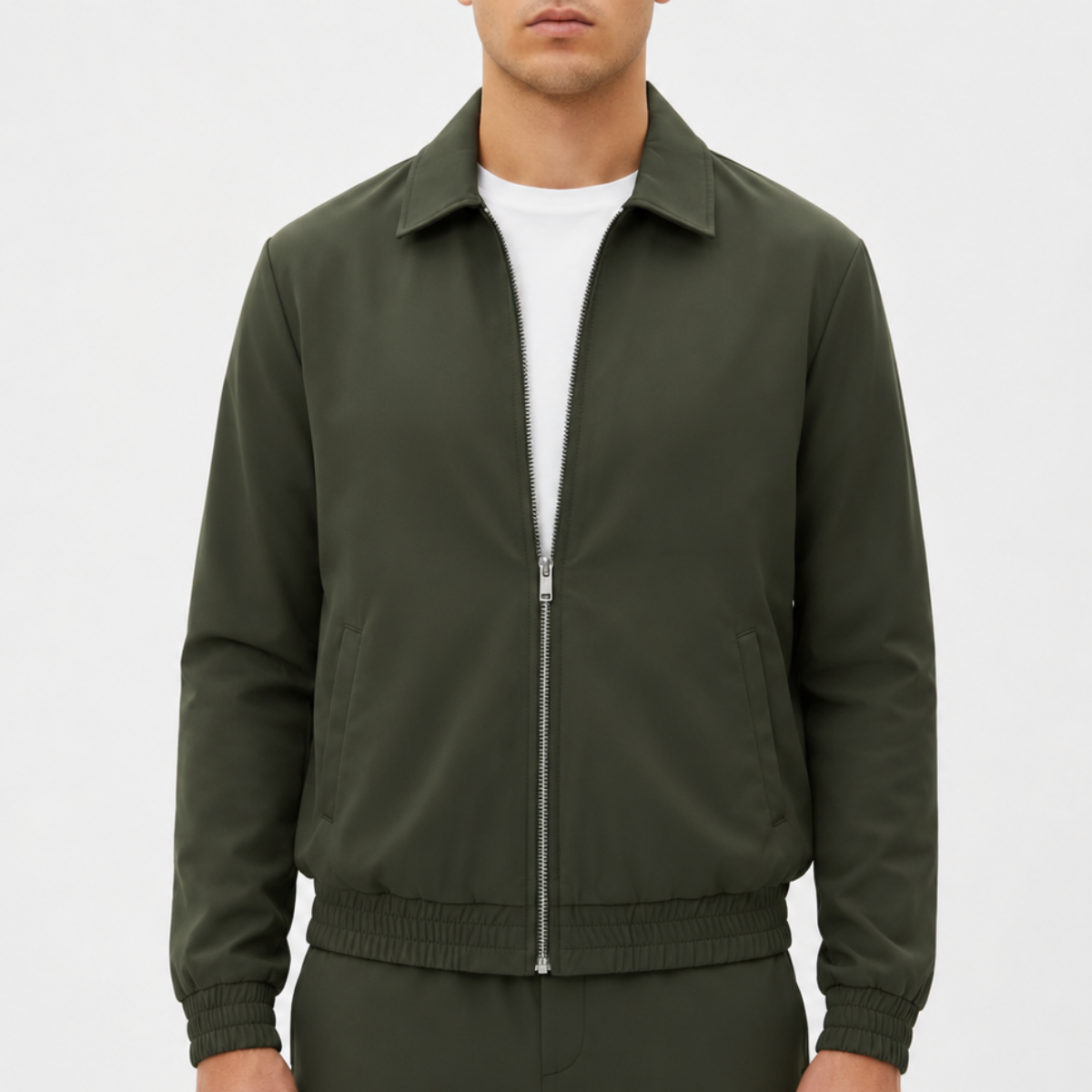 The Reno Men's Premium Tech Tracksuit Set - Army Green
