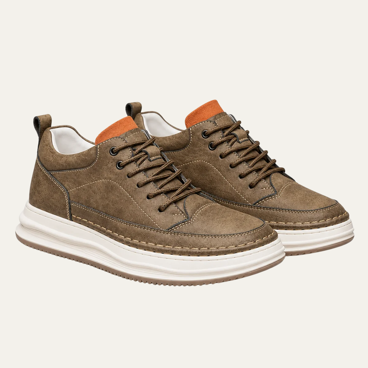 The Coronado Men’s Lightweight Comfort Walking Shoes - Brown