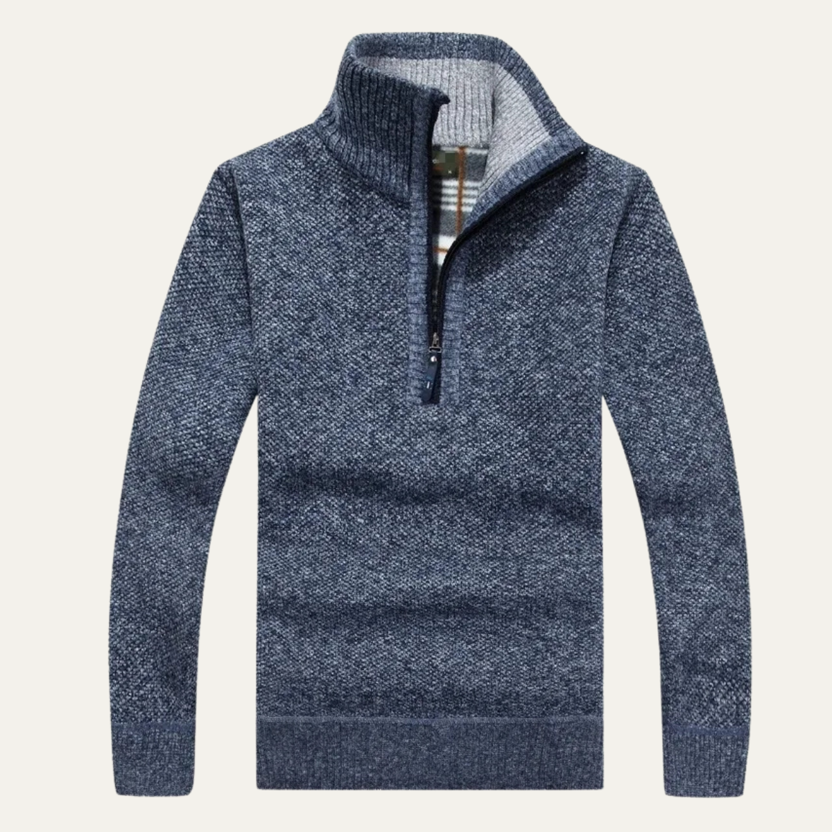 The Primrose Men's Half Zip Mock Neck Jumper