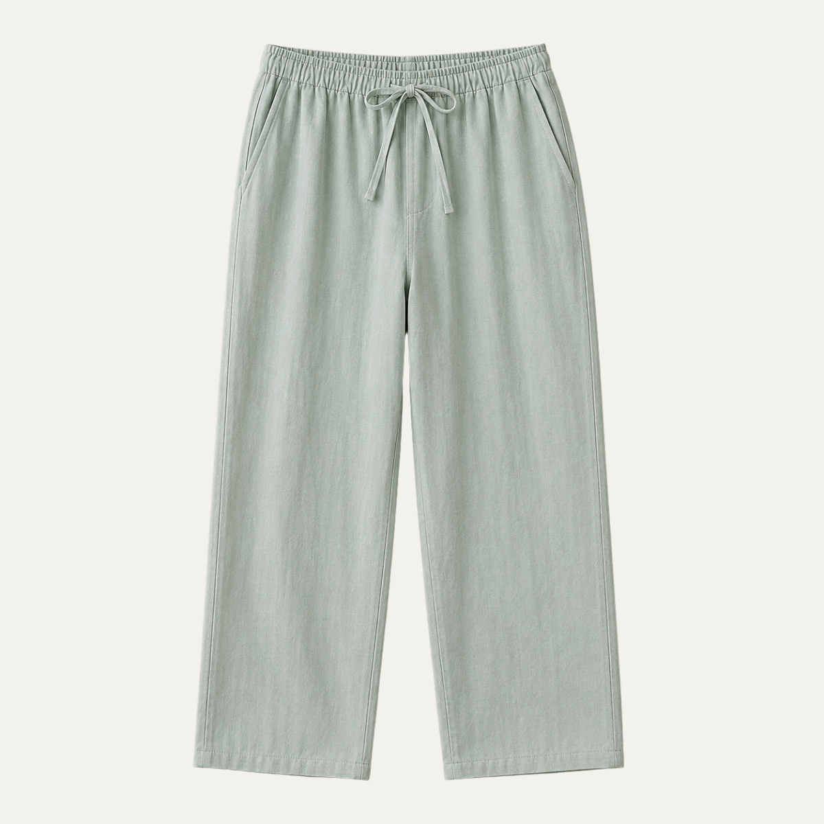 The Hudson Men's Relaxed Fit Linen Drawstring Trousers