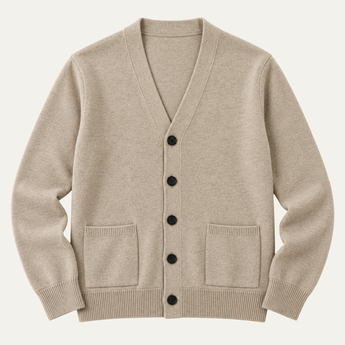 The Islington Men's Button Up V Neck Knit Cardigan