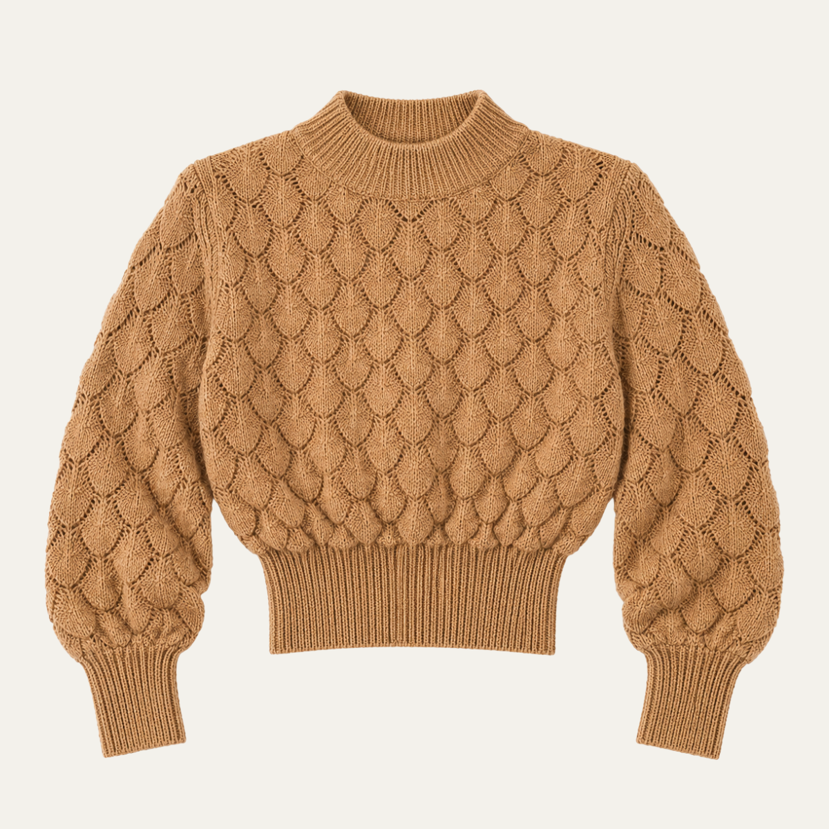 Women's Cropped Open Knit Pullover