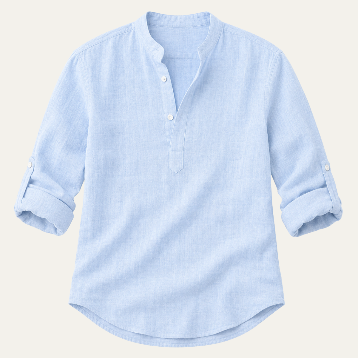 The Vicenza Men's Relaxed Fit Linen Henley Shirt