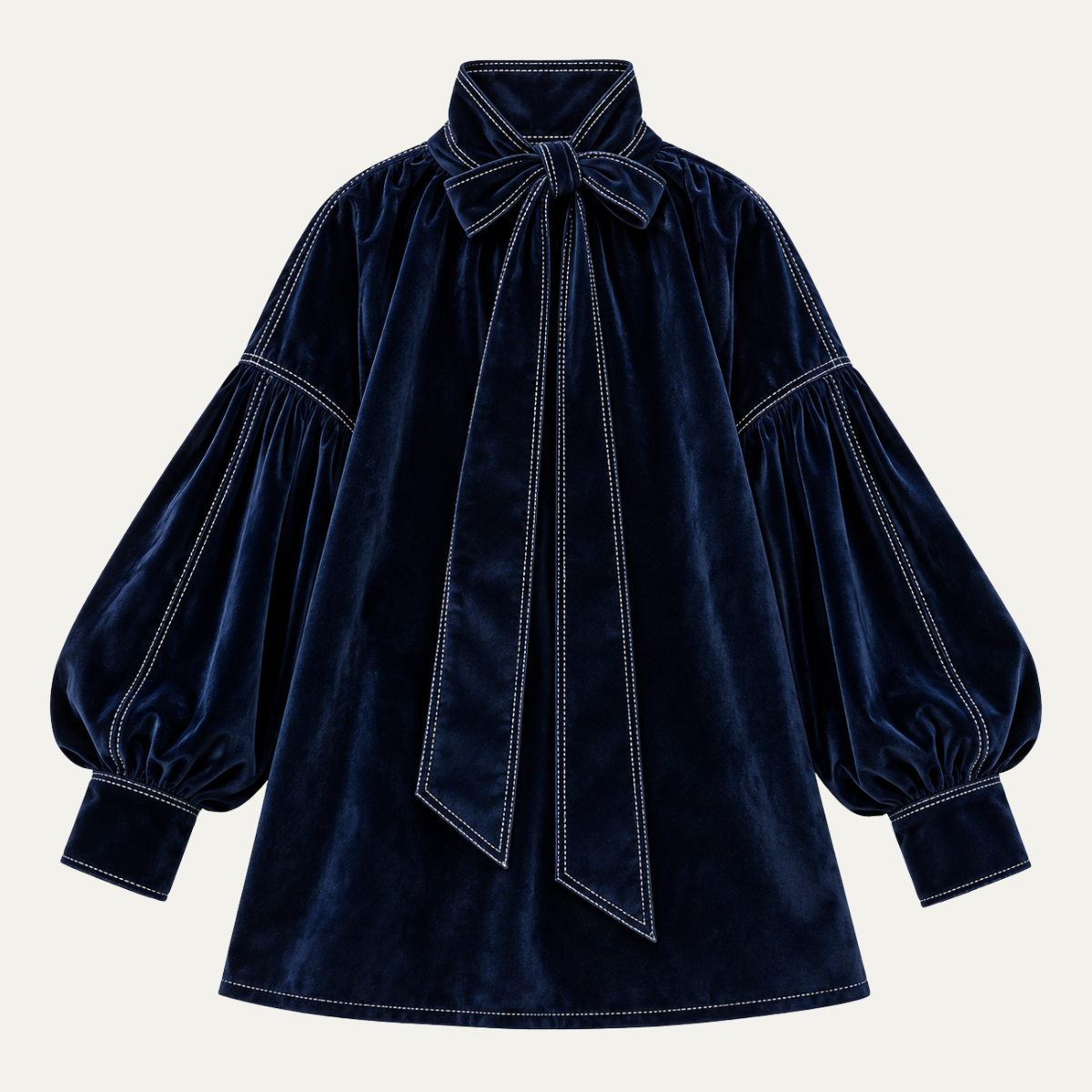 Women's Velvet Bow Mini Dress