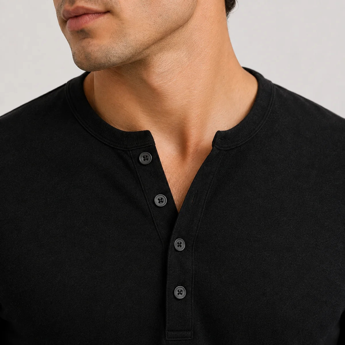 The Palm Beach Men’s Lightweight Long Sleeve Henley Jumpers