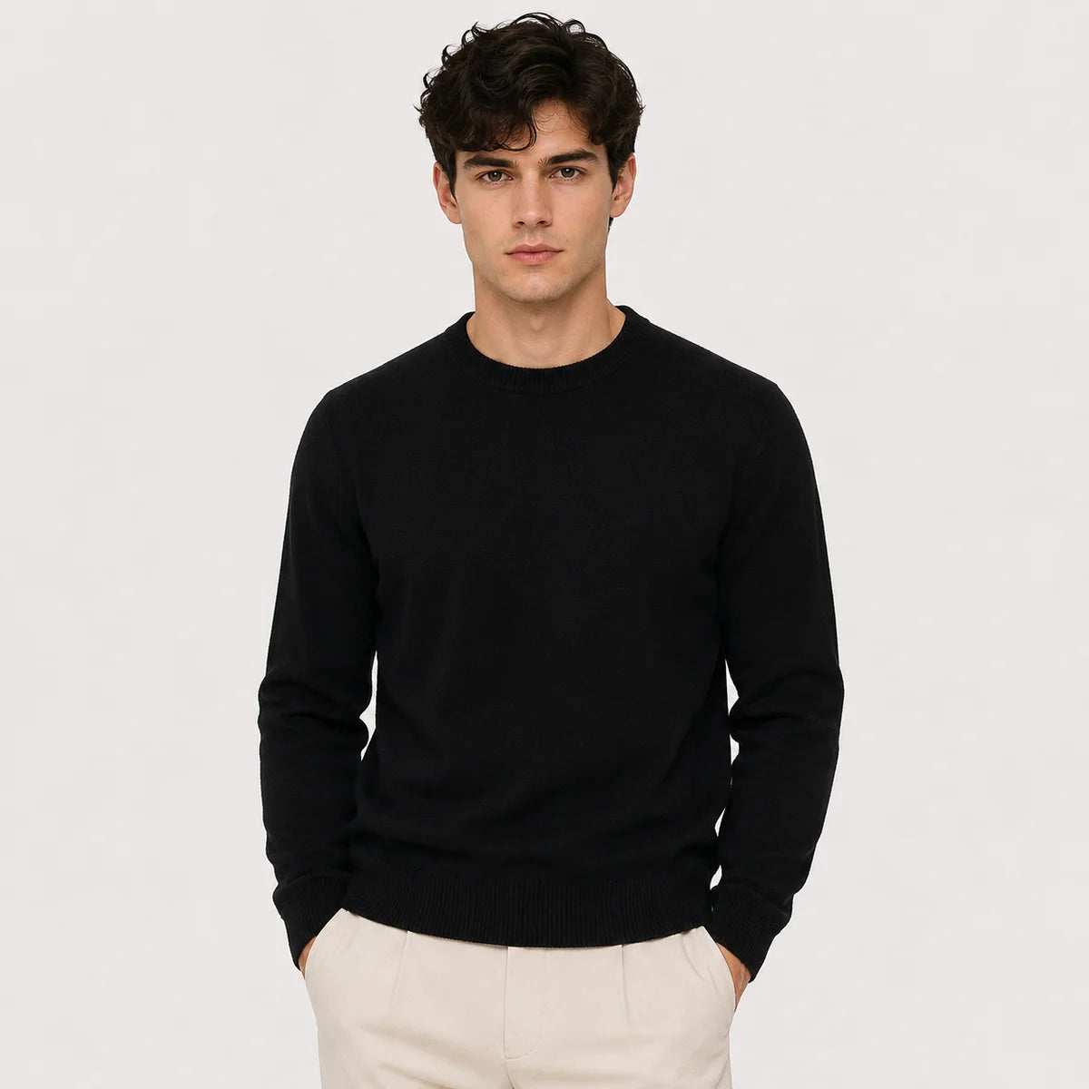 The Malibu Sunset Men’s Classic Trendy Neck Jumpers