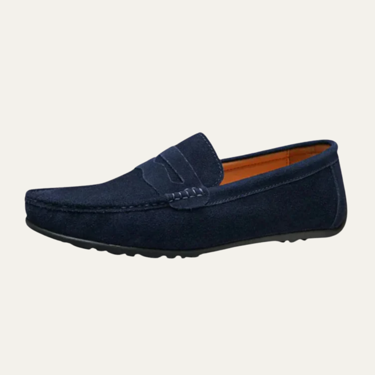 The Grosseto Men's Classic Suede Penny Loafers