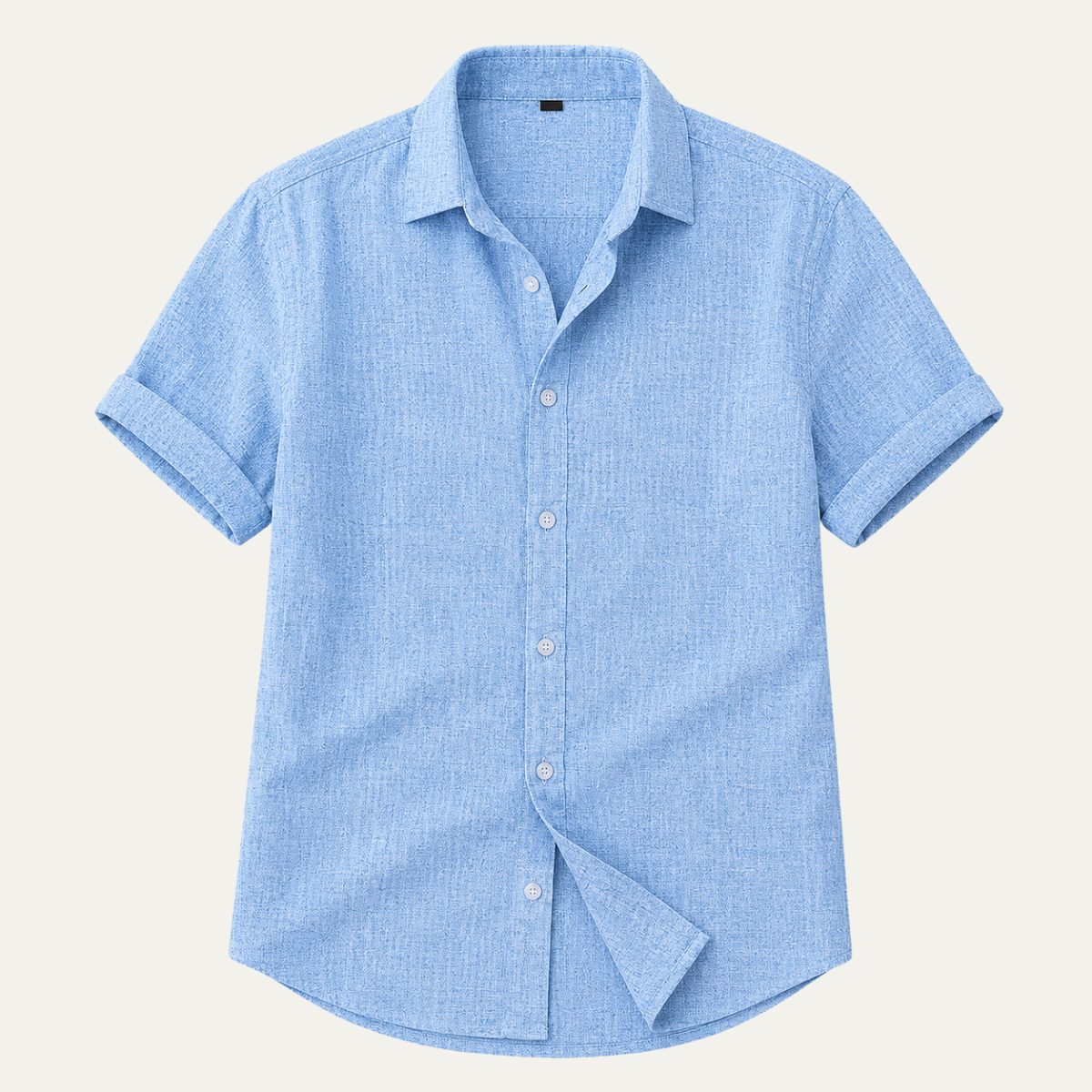 The Greve Men's Breathable Short Sleeve Linen Shirt