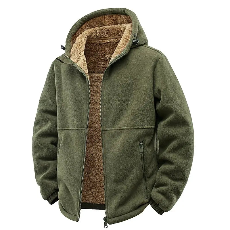 Men's Hooded Wool Coat – Warm Lined