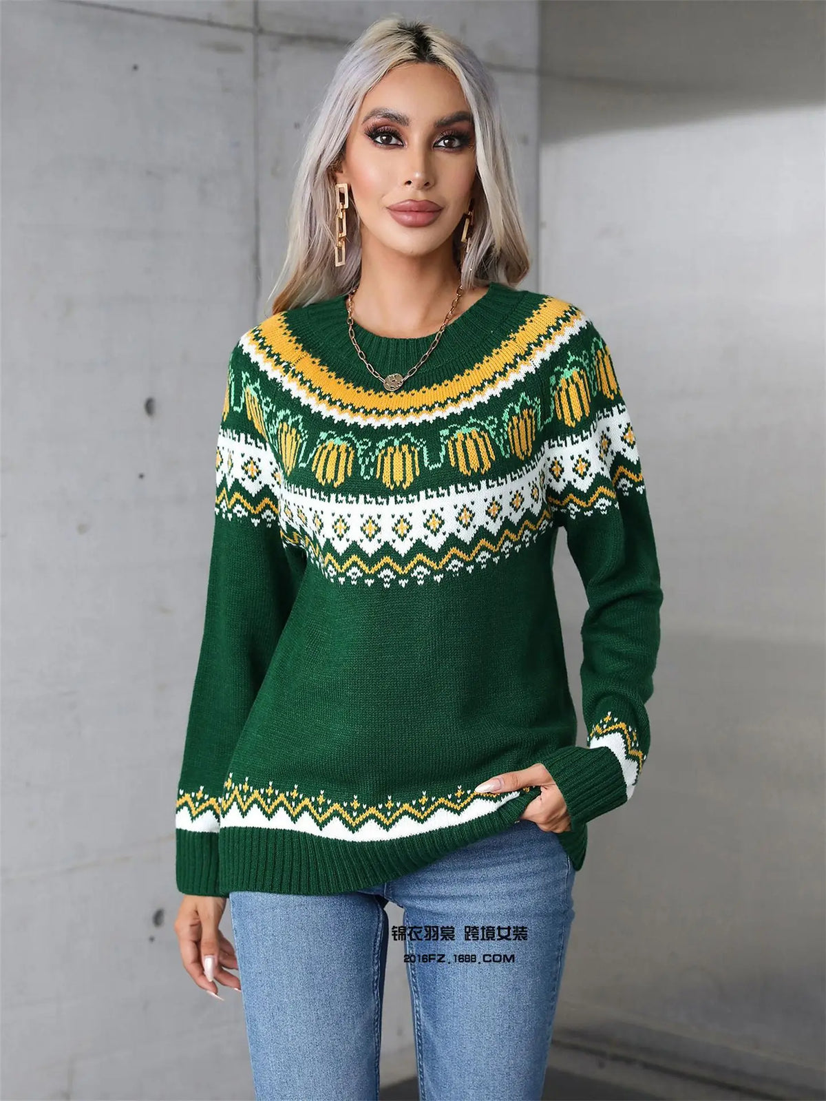 Women's Relaxed Crew Neck Knit
