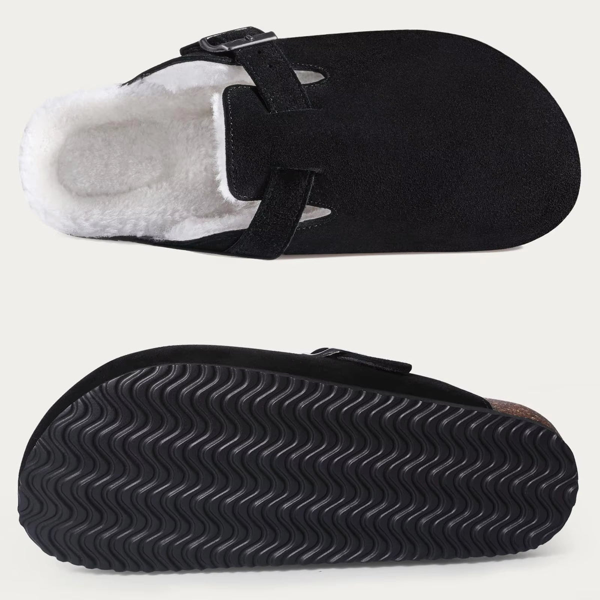The Canonbury Men's Fleece Lined Buckle Winter Clogs