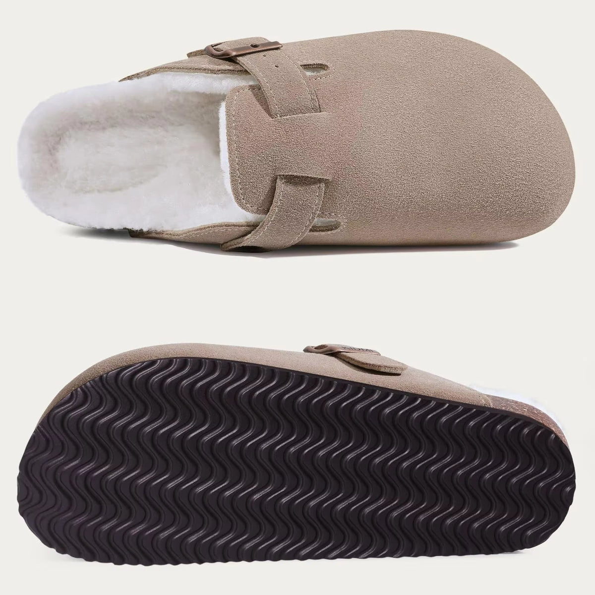 The Canonbury Men's Fleece Lined Buckle Winter Clogs