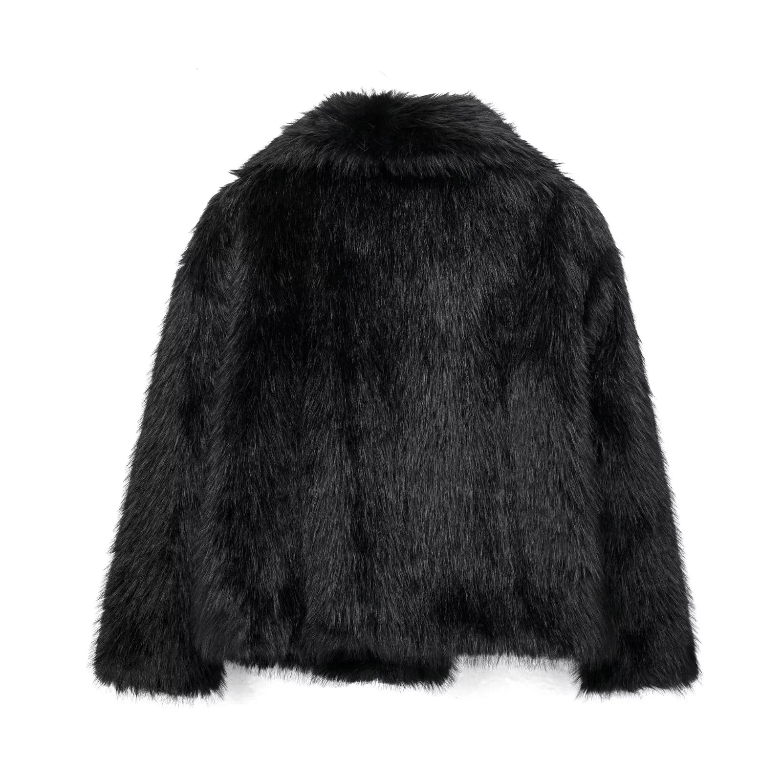Women's Brown Faux Fur Coat