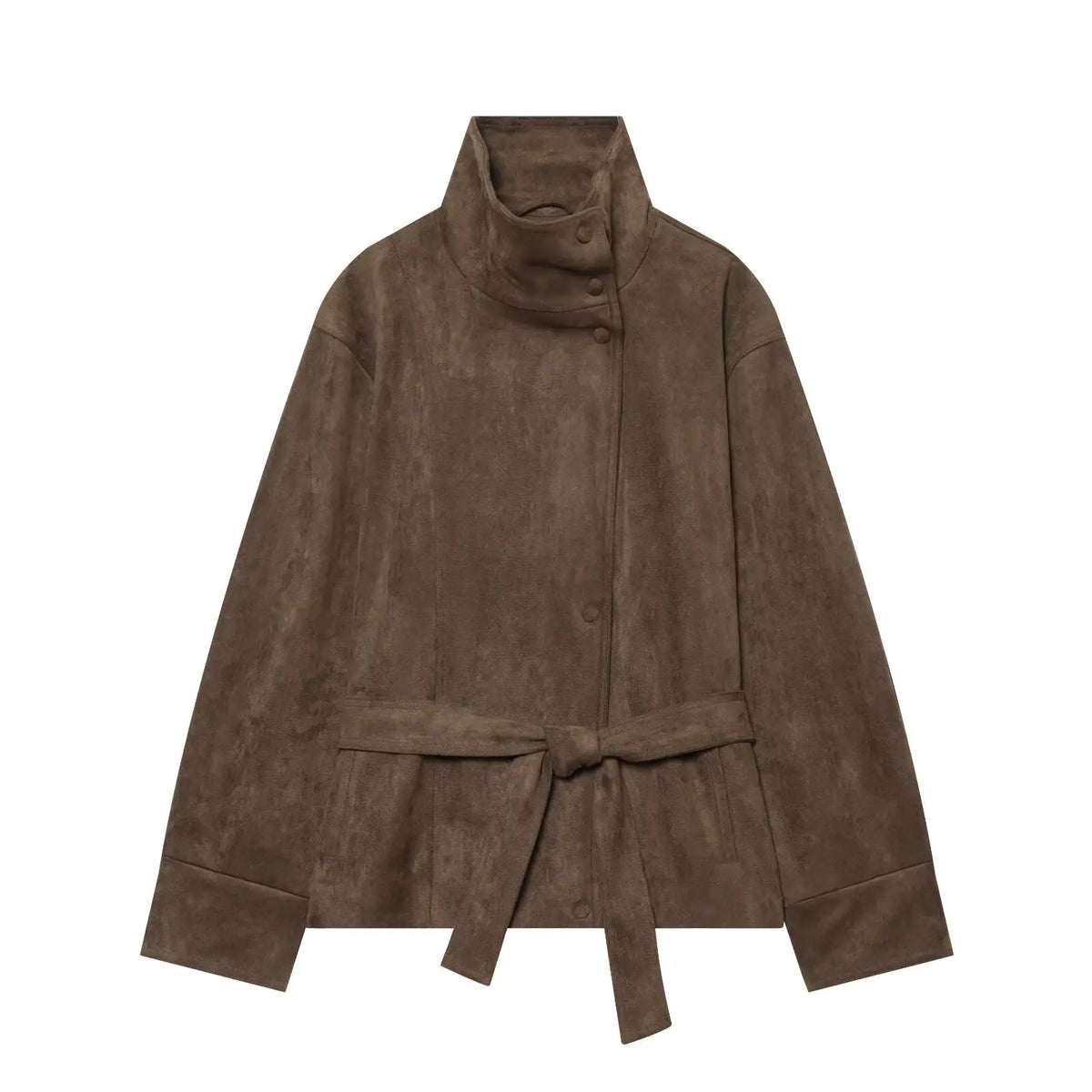 Women's Belted Faux Fur Coat