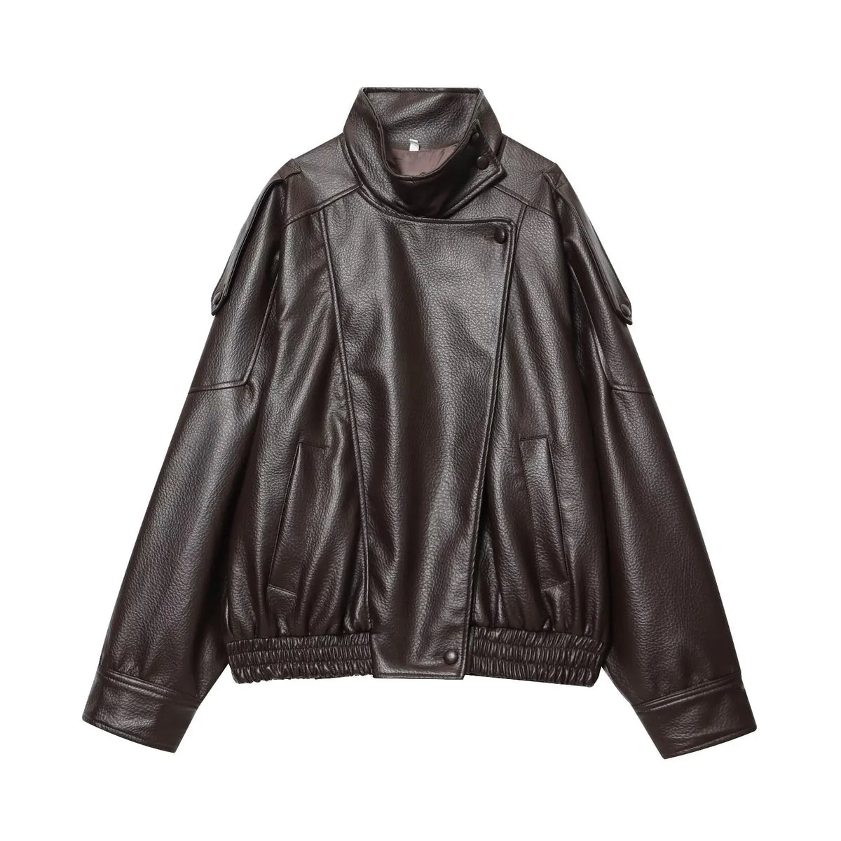 Women's Black Faux Leather Jacket