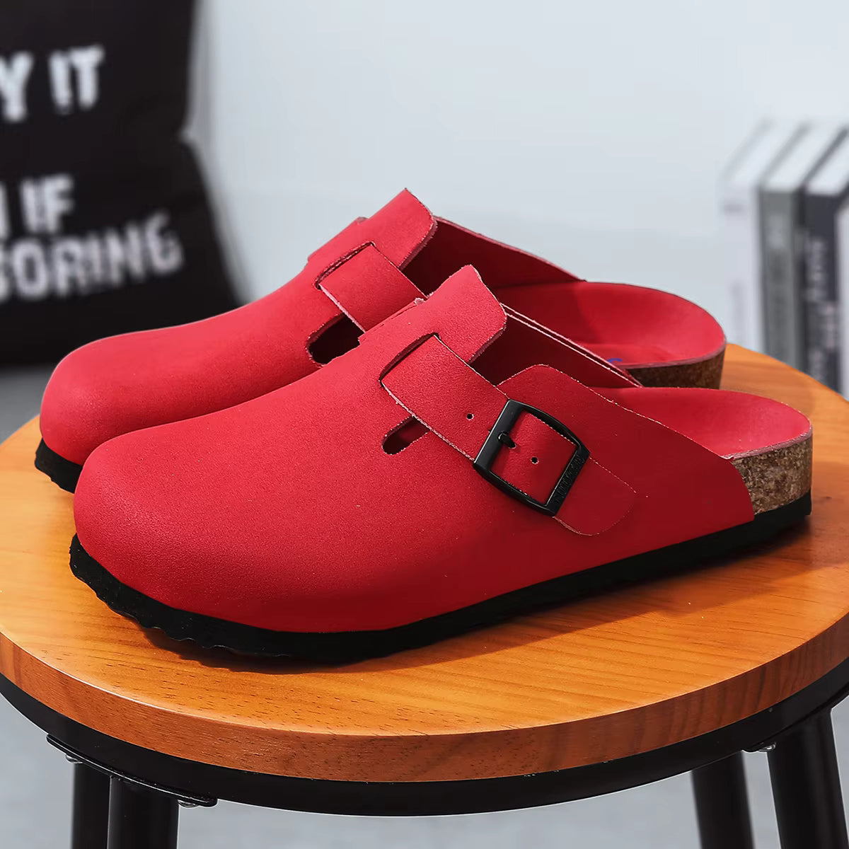 The Hoxton Men's Adjustable Buckle Comfort Clogs