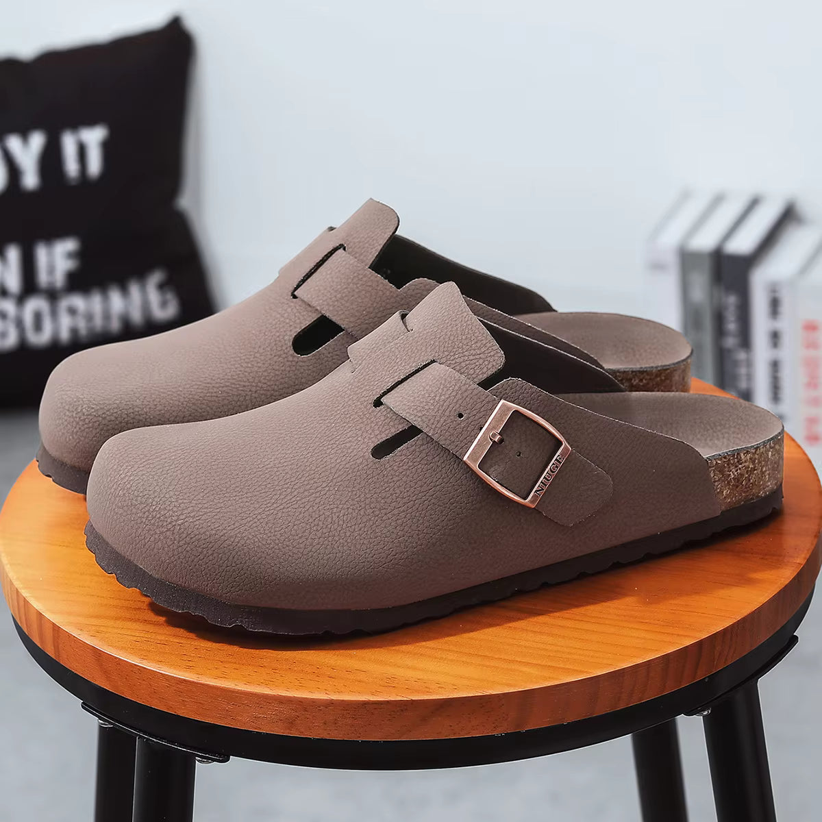 The Hoxton Men's Adjustable Buckle Comfort Clogs